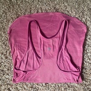 Pink lululemon tank
